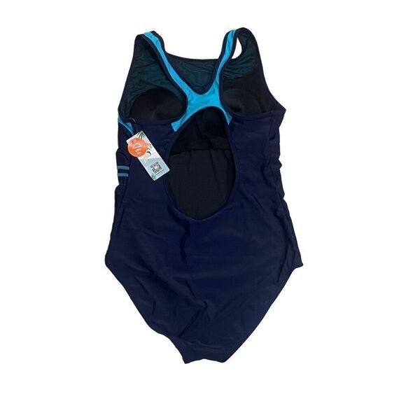 Athletic Swimsuits for Women One Piece Color Block Sporty Slimming Bathing Suit - Picture 5 of 8